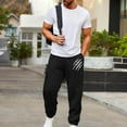 thumbnail image 6 of Awdenio Mens Pants Printed Wide Leg Drawstring Waist Loose Sweatpants with Pockets, 6 of 8