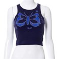 thumbnail image 2 of Débardeurs Slim Fit Papillon Sans Manches pour Femmes, 2 of 6