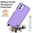 thumbnail image 6 of For Moto G 5G 2023 / Moto G (2023 Only) / XT2313 Case, 2 in 1 Heavy Duty Armor Shockproof Cases,Hisdou Hybrid Dual Layer Rubber Drop Protection Grip Plastic Bumper Sturdy Phone Cover -Purple, 6 of 6
