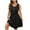 Black, variant on WRKEKC Casual Dresses for Women, Summer Dresses for Women, Women's Plus Size Trendy Solid Color Round Neck Sleeveless Casual Comfortable Button Travel Beach Vacation Pleated Dress