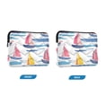 thumbnail image 7 of FORMRS 15"-15.6" Laptop Sleeve Protective Case Soft Carrying Quilted Computer Bag Cover, Pink Hand Drawn Sailboats, 7 of 7