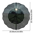 thumbnail image 4 of Serene Metal Hanging Wind Spinner - Concentric Waves & Rural Scene Design for Yard & Garden - Dreamlike Full Moon & Tree, 4 of 6