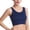 Navy, variant on 2 Pack Womens Crop Tank Tops Basic Sleeveless Ribbed Yoga Top Slim Fit Summer Exercise Workout Gym Shirts