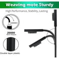 thumbnail image 4 of 【Upgraded Version】 44W Charger for Surface Pro，Surface Pro 3/4/5/6/7 Power Supply Adapter, Compatible for Both Microsoft Surface Book Laptop/Tablet，Works with 44W 36W 24W (6.6 Ft Cord), 4 of 11