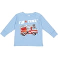 thumbnail image 3 of Inktastic I'm 3 Fire Truck 3rd Birthday Boys or Girls Long Sleeve Toddler T-Shirt, 3 of 5