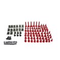 thumbnail image 4 of 195-Piece Motorcycle Fairing Bolt Screw Nut Kit, Bodywork Screws, Universal Fit Black Hardware Set, 4 of 5