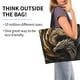 thumbnail image 2 of Balery Vintage Metal Dragon Bolsa Tote Estilo Estético con Cremalleras, Bolsa de Hombro, Bolsa de Compras Grande y Plegable, 2 of 8