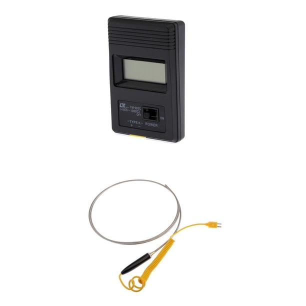 Termometro Digital Con Termocupla Tipo K Tm 902c Con Bateria Termometro Digital Con Termocupla Tipo K Tm 902c Con Bateria