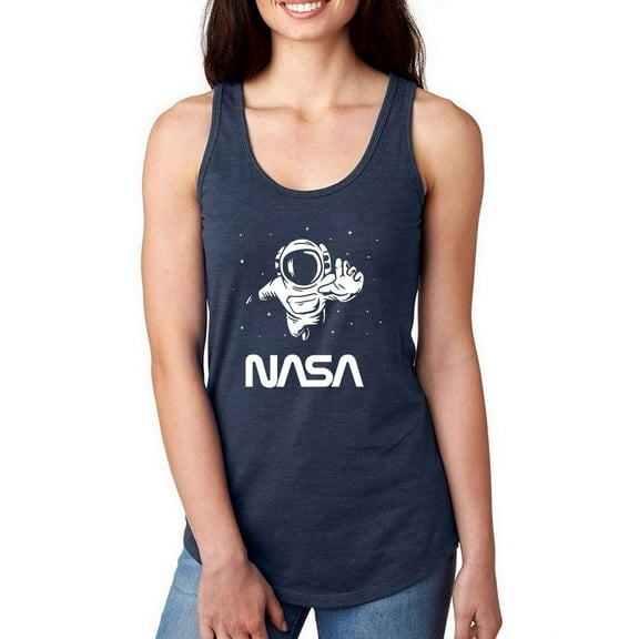 NASA Nasa Astronaut Reaching Camera Racerback Tank Women -NASA Designs, Female x-Small