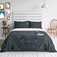 thumbnail image 5 of Retro Bohemia Queen Duvet Cover Set, Southwest Ethnic Tribal Geometric Print Dark Green Floral Decorative 3 Piece Bedding Set with Zipper Closure Soft Breathable Comforter Cover & 2 Pillowcases, 5 of 8