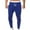 Blue, variant on SOOMLON Mens Casual Pants Lightweight Summer Beach Yoga Pants Formal Pants Patchwork Elastic Waist Fitness Sport Pants Blue XL