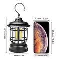 thumbnail image 4 of Linterna para acampar al aire libre 2 modos de iluminación Gancho Lámpara portátil de alto brillo Abody Negro, 4 of 7