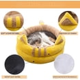 thumbnail image 5 of Cama para gatos con cueva para gatos, tienda de campaña lavable para gatos y perros, cama para perros de invierno, nido para mascotas para gatos, gatitos, cachorros, cómodo cojín para gatos con base, 5 of 5