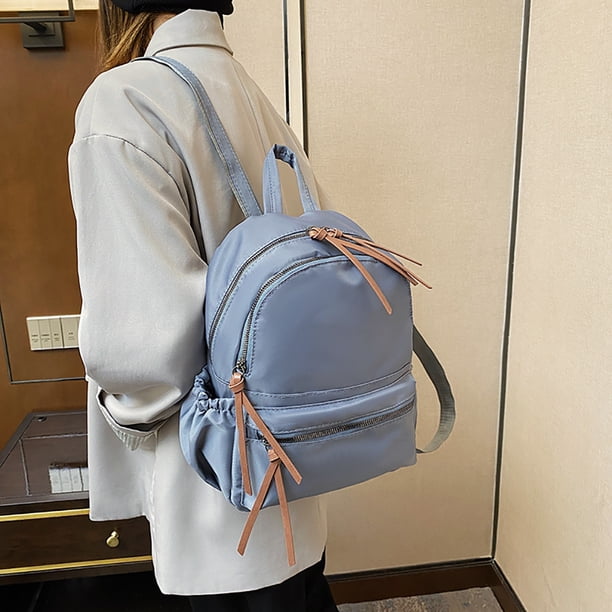 Bolsa Mochila de lona para mujer escolar con múltiples bolsillos morral informal Ehuebsd de viaje coreana