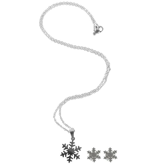 ELAYARD 1 Set Dangle Snowflake Earrings Fashionable Design for Holiday Jewelry Sets