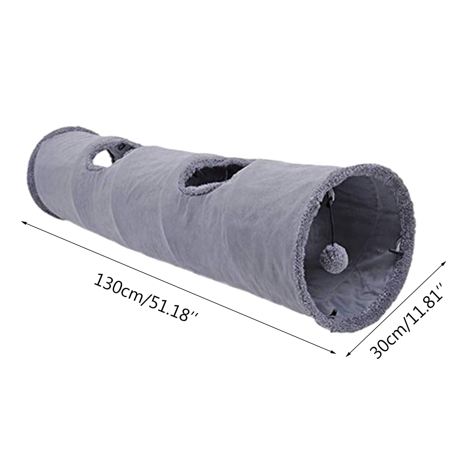 BQBQERT Cats Tunnel Kitten Toy Big Playtube Warm Plush