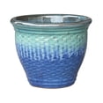 thumbnail image 1 of Cheungs 5661GR Rippled Ceramic Planter, Gray, 1 of 1