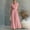 Pink, variant on Womens Elegant Shirt Collar Two Piece Set Summer Casual Cap Sleeve Crop Tops Maxi Dress Sets with Pockets Pink S