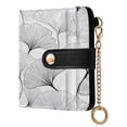 thumbnail image 2 of Small Wallet For Women Bifold Leather Pocket Coin Credit Card Holder With RFID Blocking Ginkgo Leaves, 2 of 6