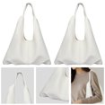 thumbnail image 1 of 5001 Bolso Hombro Cuero Suave Y Bolso Mano Doble Informal Gran Capacidad para Ir Al A La (blanco) Blanco, 1 of 8