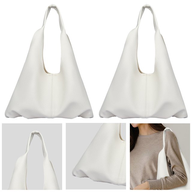 5001 Bolso Hombro Cuero Suave Y Bolso Mano Doble Informal Gran Capacidad para Ir Al A La (blanco) Blanco