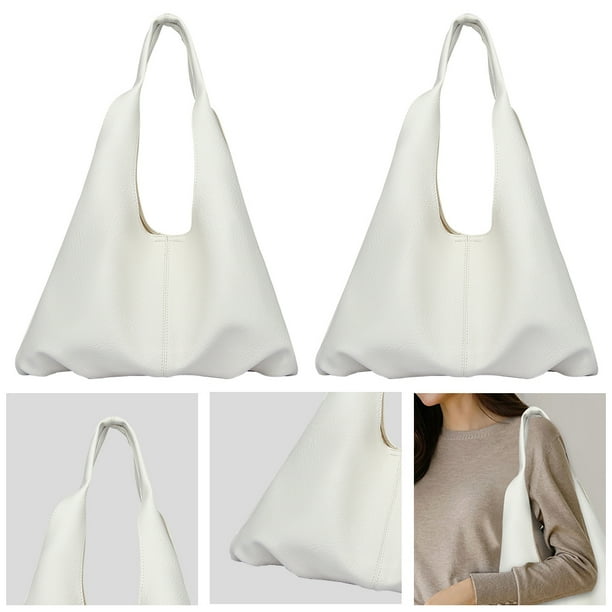 5001 Bolso Hombro Cuero Suave Y Bolso Mano Doble Informal Gran Capacidad para Ir Al A La (blanco) Blanco