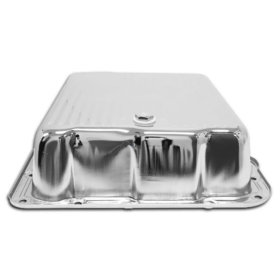 For Chevy GM 700R4-4L60E-4L65E Steel Transmission Pan (Deep Sump) Chrome