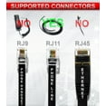thumbnail image 3 of Phone Jack Splitter for Landline Telephone RJ11 6P4C 2 Way Adapter (2 Splitter + 2.5 Inch Cable), 3 of 5