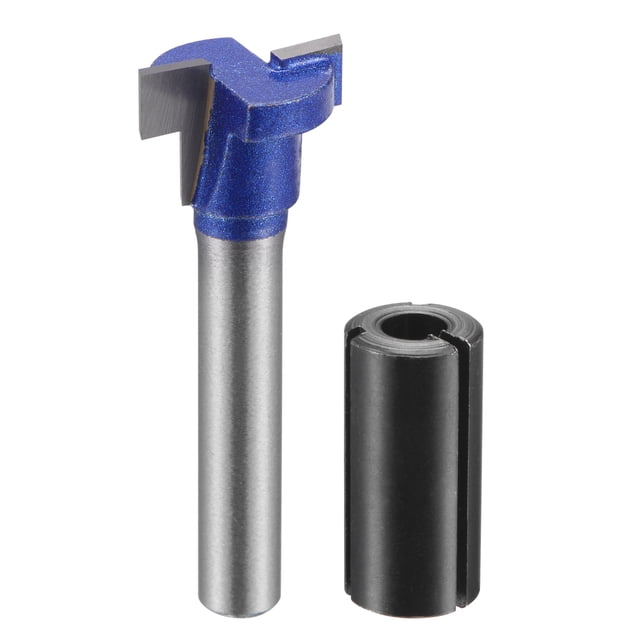 Uxcell Keyhole T-Slot Router Bit Cutter with Router Collet Adapter 5/8"
