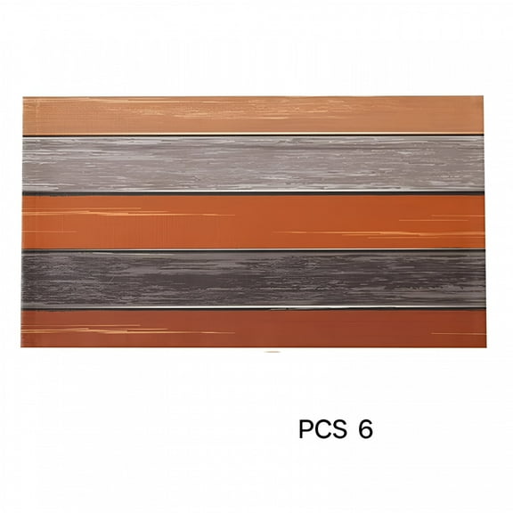 ACDANC Farmhouse Fall Thanksgiving Placemats Set of 6,Rustic Barn Wood Texture Polyester Stain Resistant Table Mats Washable Placemat Decoration for Kitchen Dining Table Ombre Burnt Orange Gray