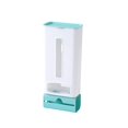 thumbnail image 1 of Wall-Mounted Plastic Bag Dispenser Garbage Trash Bags Storage Box, Light Blue, 1 of 5