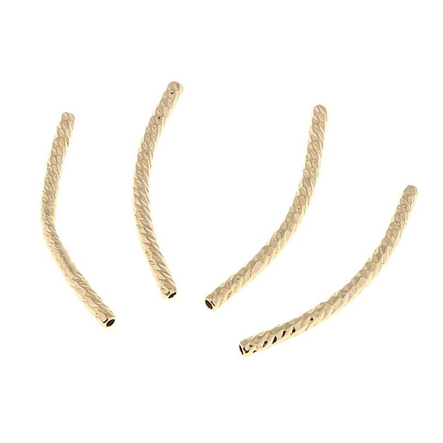 segolike 4 Pcs Sertissage Demi-Rond Perles Demi-Cercle Bijoux Dorés 2x30mm
