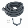 thumbnail image 1 of Juego de Extensión Manguera Desagüe Lavadora Universal 13 Pies, Incluye Conector Soporte y Abrazaderas Mangueras, 1 of 5