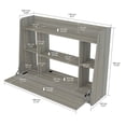 thumbnail image 4 of Inval Wall Mounted Floating Desk, Smoke Oak, 4 of 5