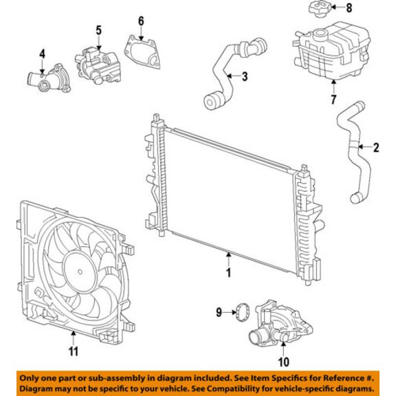 Chevrolet GM OEM 13-14 Spark-Radiator 95942350