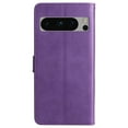 thumbnail image 3 of Allytech Wallet Case for Google Pixel 8 Pro, Vintage PU Leather Slim Fit Folio Flip Stand Protective Shockproof Cards Slots Wallet Case Phone Cover for Google Pixel 8 Pro - Purple, 3 of 7