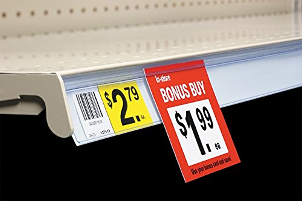 DATASTRIP DBR EXTRUDED LABEL HOLDER SHELF ADHESIVE 40x1000 MM 1.6‘‘x39.4‘‘