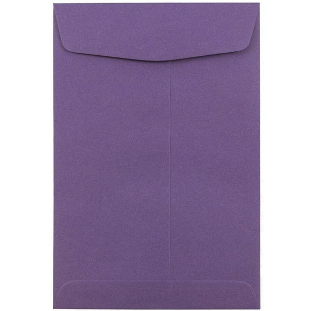 JAM PAPER 6 x 9 Open End Catalog Premium Envelopes Dark Purple 10