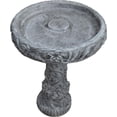 thumbnail image 2 of Solid Rock Stoneworks Hummmingbird Birdbath - 27" Tall - PreAged, 2 of 4