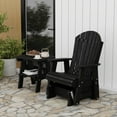 thumbnail image 2 of Wildridge Heritage Single Glider, Black, Outdoor Weather Resistant Poly Patio Furniture, 2 of 4