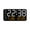 Black shell_orange color, variant on AOOOWER Stylish Number Display Digital Wall Clock For Bedroom Shop Large LED Number