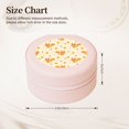 thumbnail image 2 of Yiaed Squirrel And Leaves Print Travel Jewelry Case Bridesmaid Gift Boxes Jewelry Travel Organizer Small Round Jewelry Box Mini Storage-Pink, 2 of 7