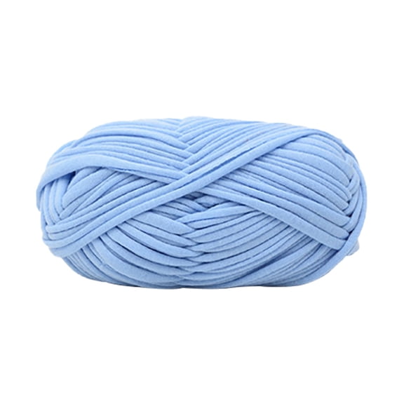 LEHOZIHEQ T-Shirt Yarn, Elastic Fabric Crochet Cloth T Shirt Yarn, Thick Hand Knitting Polyester Fabric Ribbon for Crocheting Bags/Baskets/Rug