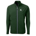 thumbnail image 2 of Men's Cutter & Buck Green Michigan State Spartans Adapt Eco Knit Hybrid Recycled Full-Zip Jacket, 2 of 3