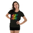 thumbnail image 4 of Weird Proud LGBTQ Pride Funny Cool Womens Slim Fit Graphic Tee Brisco Brands S, 4 of 5