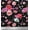 Black, variant on Soimoi Black Cotton Duck Fabric Mignon Dahlia Floral Print Fabric by the Yard 42 Inch Wide