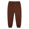 thumbnail image 3 of WIBACKER 2-7T Toddler Boys' Sweatpants 100% Cotton Solid Color Jogger with Pockets Elastic Waist Pants for Kids Girls School Sports, 3 of 9