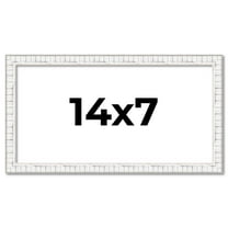14x7 Frame White Real Wood Picture Frame Width 0.75 inches | Interior Frame Depth 0.5 inches |