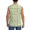 thumbnail image 4 of Uemuo Daisies Flowers Pattern Men's Sleeveless T-Shirt,Muscle Athletic Tank Top, Moisture-wicking Quick-dry Breathable Classic Tee Top for Gym Run Outdoor Sports-Small, 4 of 8