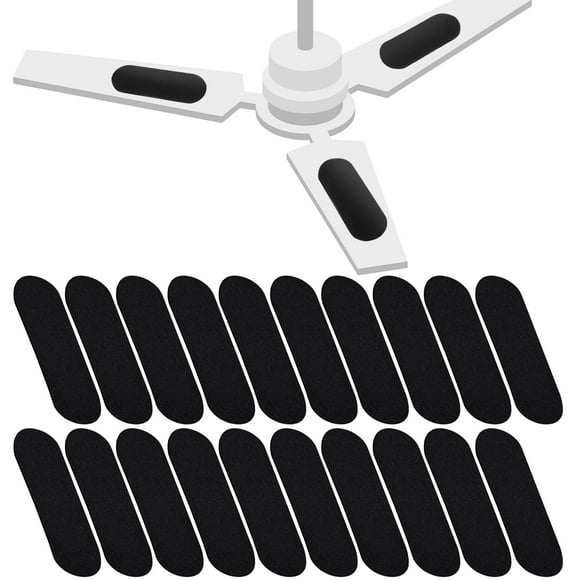 Paquete de 20 filtros Tuanse para ventilador de techo, carbón activado, 25 x 9 cm